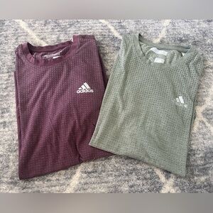 Adidas Maroon and Olive T-Shirts